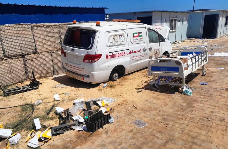 القطاع الصحي يستنكر جريمة السطو على المستشفى الميداني في الزوايدة