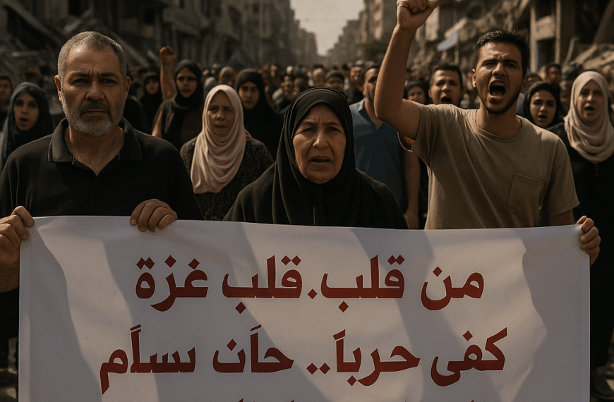من قلب غزة: كفى حربًا.. حان وقت السلام وبناء المستقبل